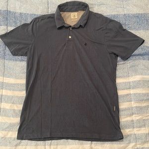 Blue Volcom polo shirt